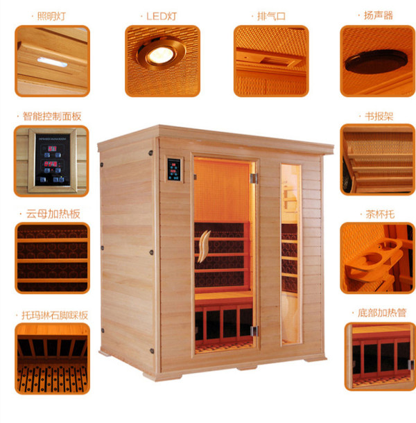 家用汗蒸房規(guī)格－常規(guī)尺寸安裝位置靈活[天道汗蒸]