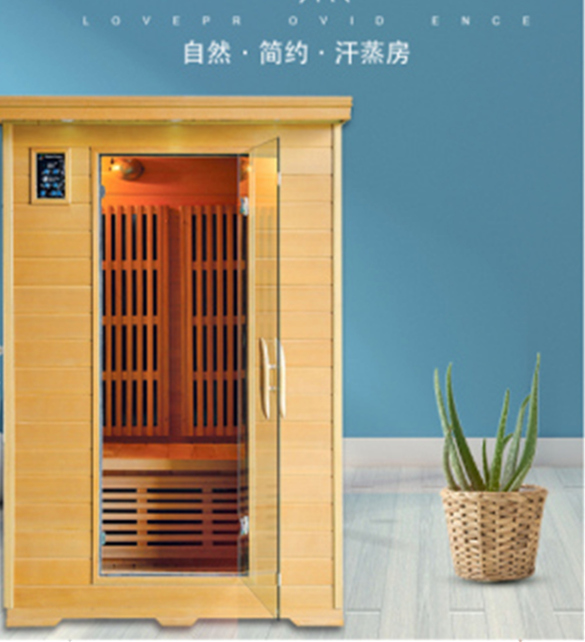 雙人家用汗蒸房采用加拿大鐵杉木