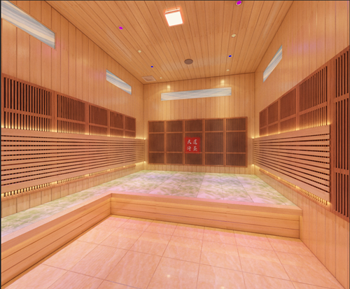 家用紅雪松玉石汗蒸房
