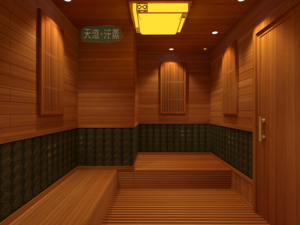 紅雪松家用汗蒸房圖