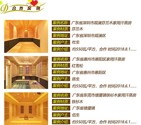 深圳納米汗蒸房安裝公司客戶案例