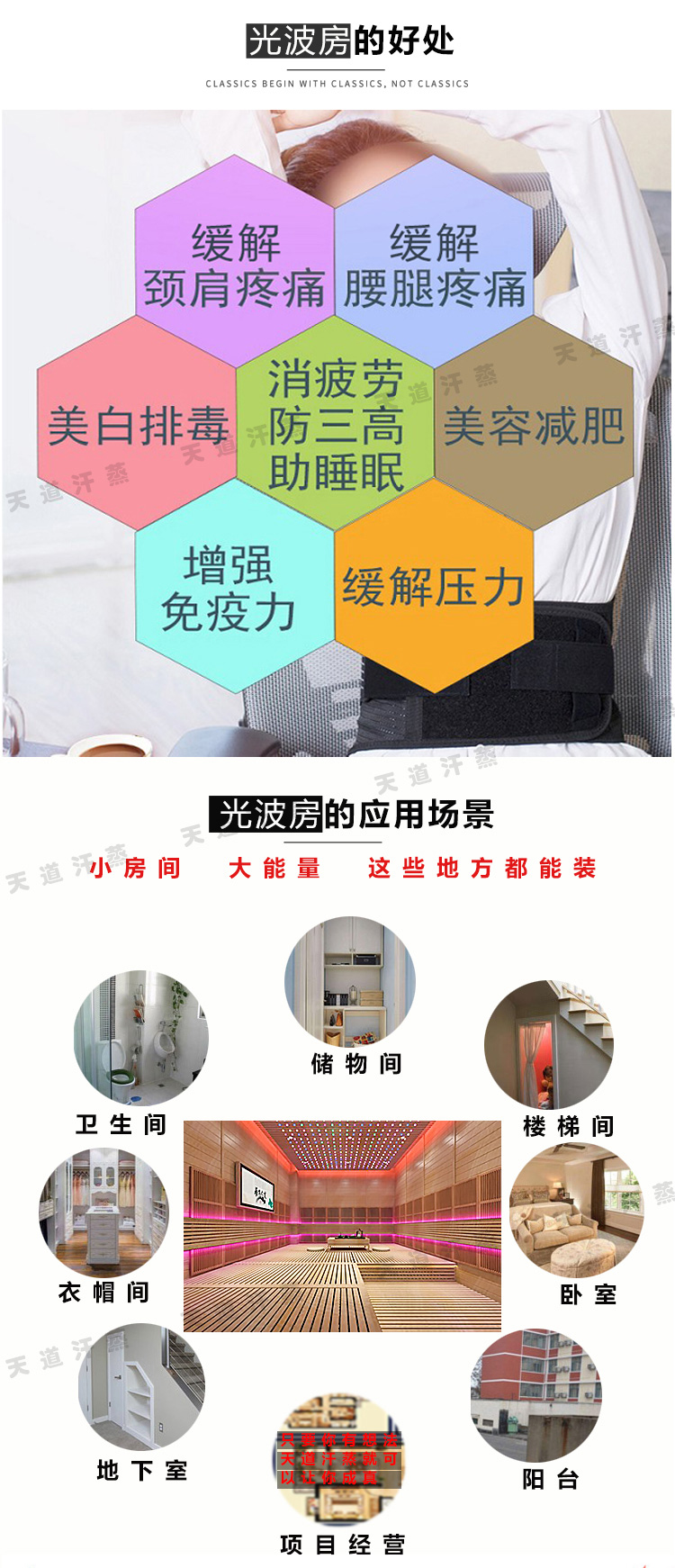 汗蒸光波房的好處