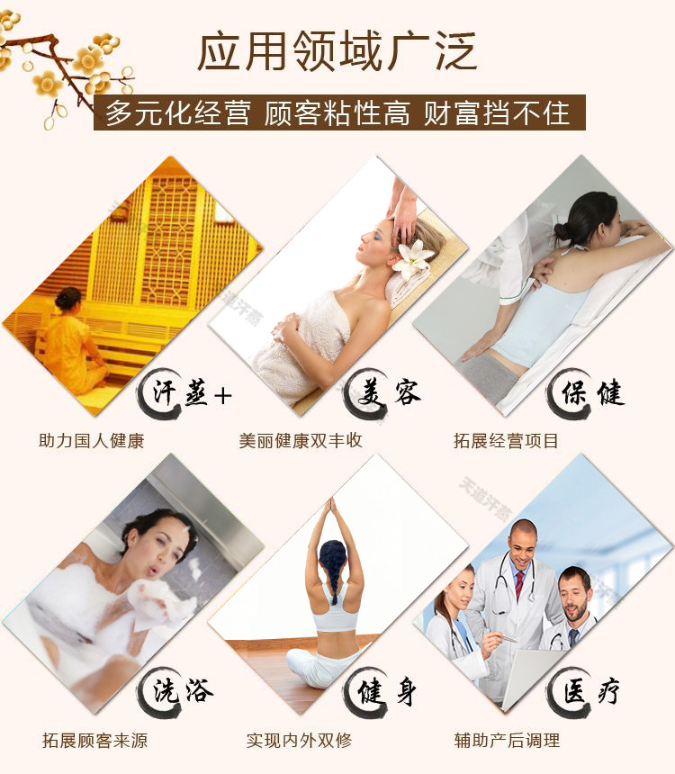 汗蒸房安裝的應(yīng)用場(chǎng)所