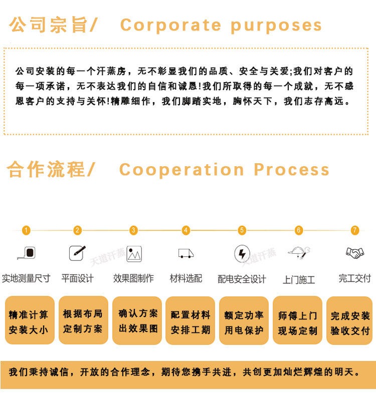 天道汗蒸合作流程