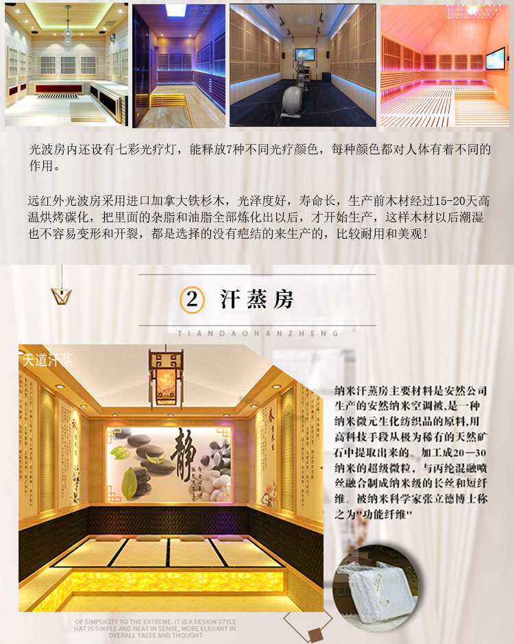 私人汗蒸房定制種類